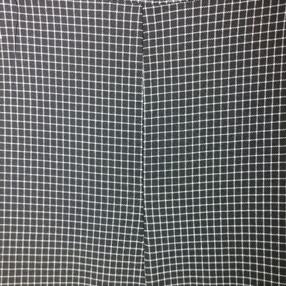 Rafaella Stylish Black and White Flat Front Checkered Pants, Size 10 - Picture 6 of 6